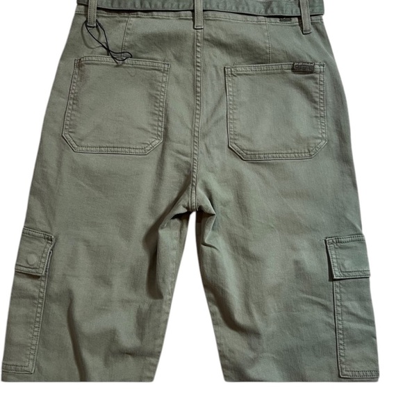 7‎ For All Mankind women’s  Cargo Pants M Green Flap Pockets Casual size 30 NWOT - Picture 5 of 14